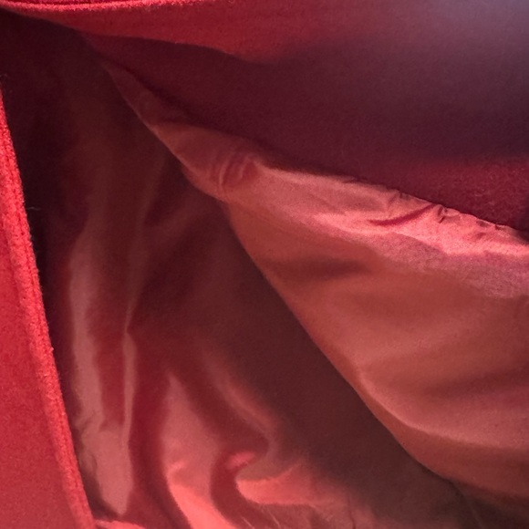 London Fog Women's Vibrant Red Pea‎ Coat - Picture 8 of 10